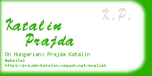 katalin prajda business card